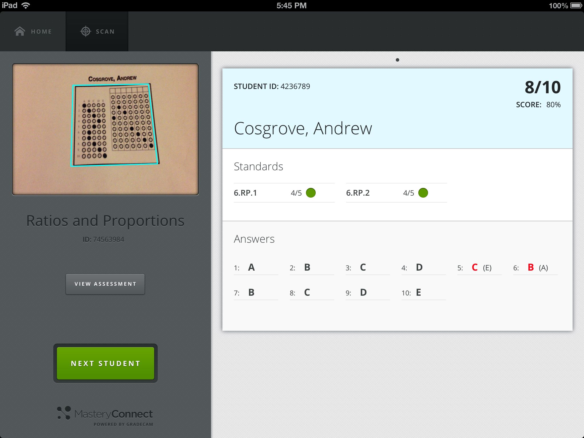 MasteryConnect Blog » Blog Archive Announcing the Free MasteryScan App -  Scan Bubblesheets With Your iPad! - MasteryConnect Blog